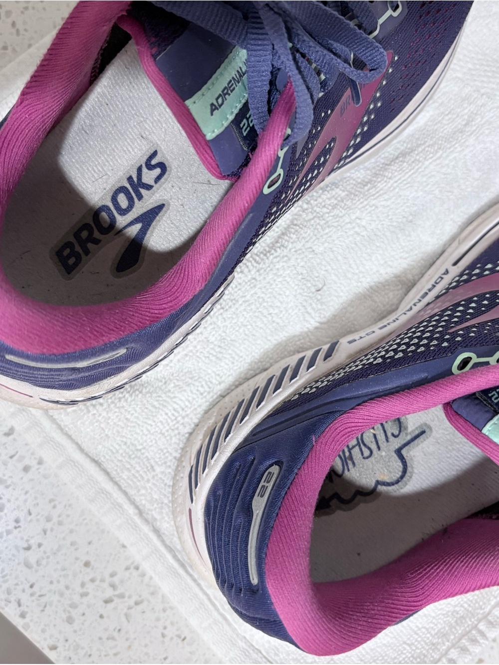 Brooks Women’s Adrenaline GTS Running Shoes in Purple and Pink - Picture 5 of 5